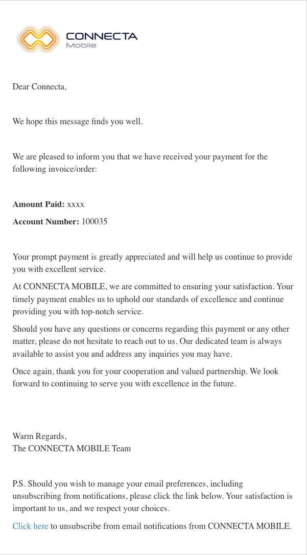 Order Process Screenshot